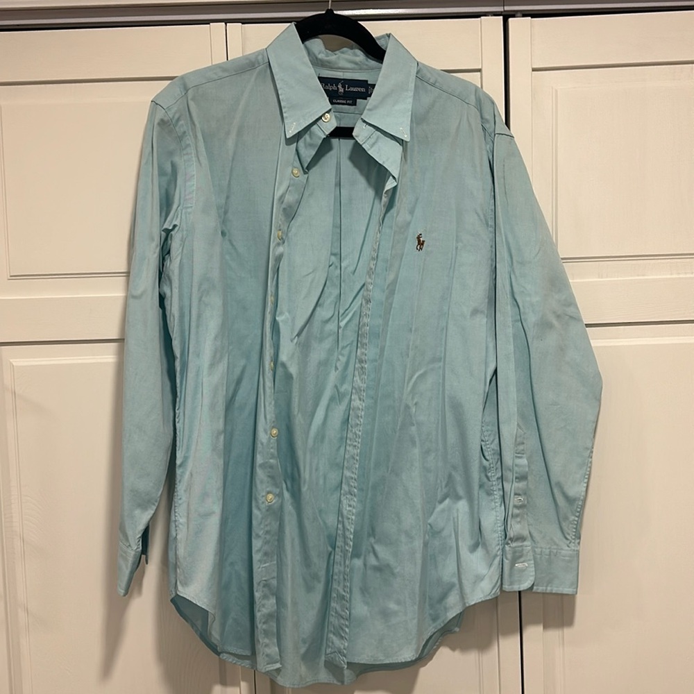 Blue Polo button down